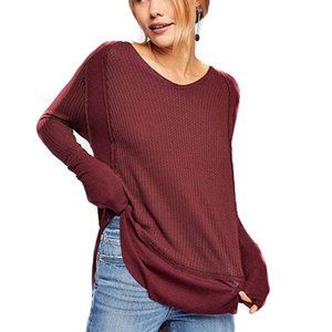 Free People Catalina Thermal Top - Plumberry - XS